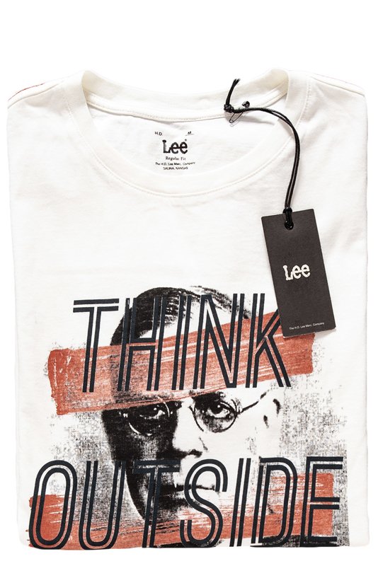 LEE T SHIRT OUTSIDE THE BOX TEE BURNT OCHRE L63PAIBH
