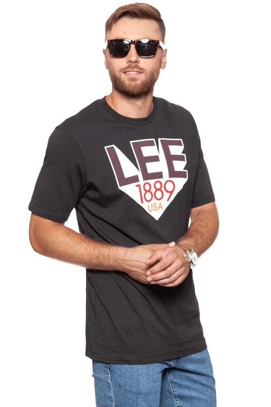 LEE T SHIRT RETRO LEE T SHIRT T FADED BLACK L63UAIKD