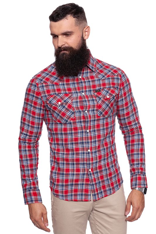 LEE WESTERN SHIRT VIBRANT RED L643IASK