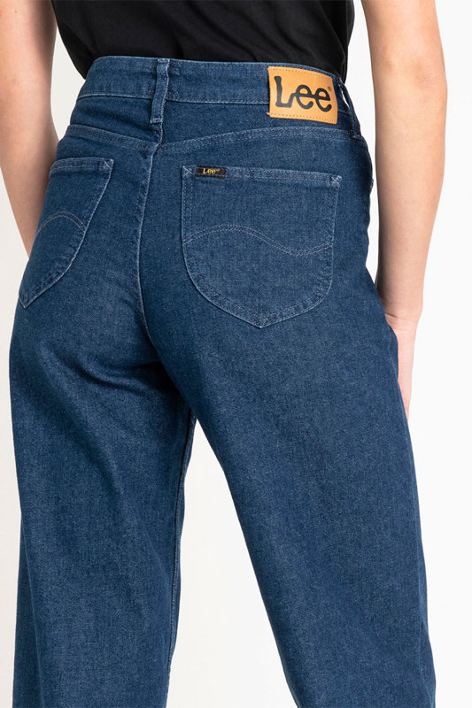 LEE WIDE LEG DAMSKIE SPODNIE JEANSOWE DARK WILMA L30GDJGR