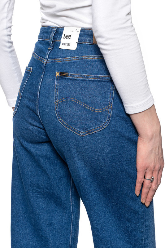 LEE WIDE LEG DAMSKIE SPODNIE JEANSOWE L30SLTYM