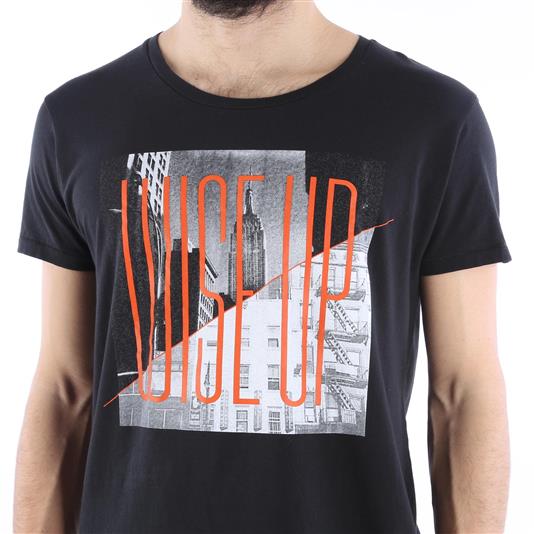 LEE WISE UP TEE MĘSKI T-SHIRT KOSZULKA NADRUK CLOUD DANCER L65CEPHA