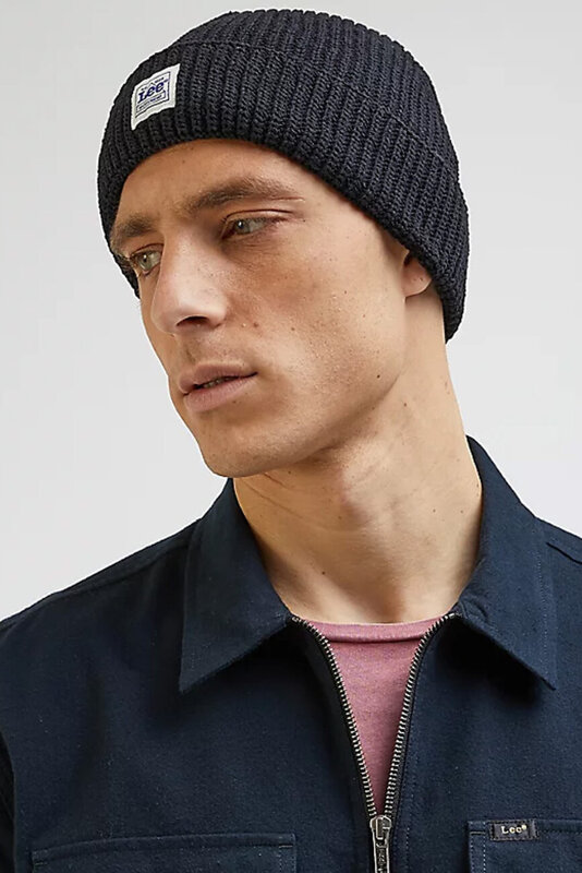 LEE WORKWEAR BEANIE MĘSKA CZAPKA NA ZIMĘ CIEPŁA BLACK 112342461