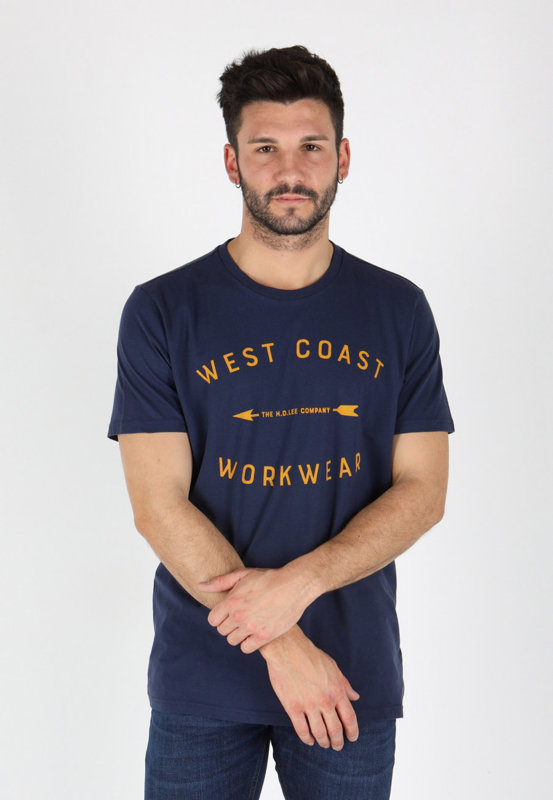 LEE WORKWEAR TEE MĘSKI T-SHIRT REGULAR FIT DARK NAVY L60BFENM