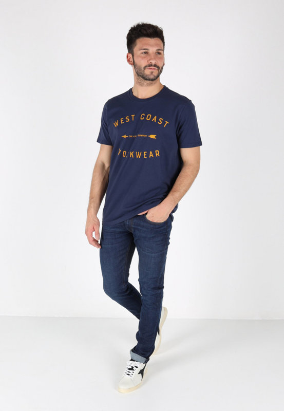 LEE WORKWEAR TEE MĘSKI T-SHIRT REGULAR FIT DARK NAVY L60BFENM