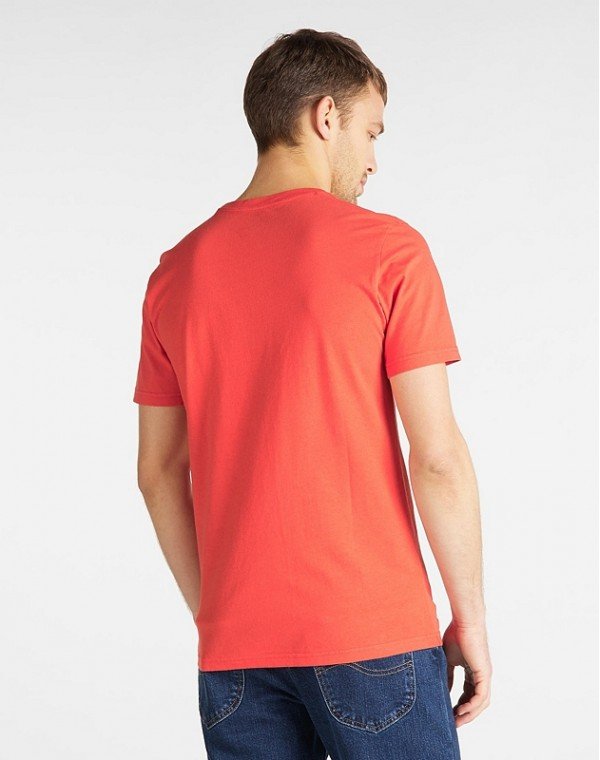 LEE WORKWEAR TEE MĘSKI T-SHIRT RELAXED FIT POPPY RED L60BFENH