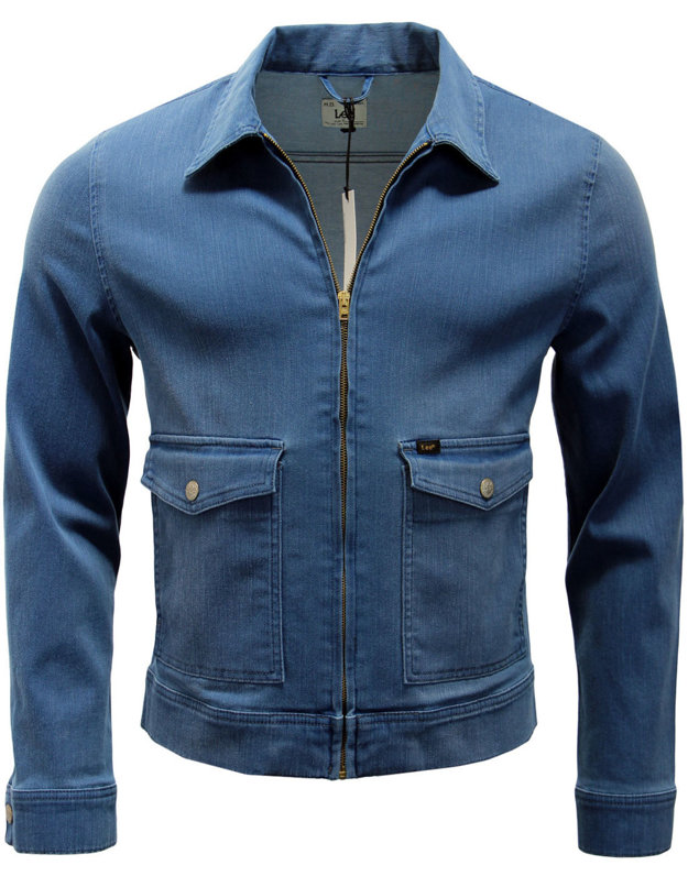 LEE ZIP JACKET MĘSKA KURTKA JEANSOWA BB FINISH L89DCGBB