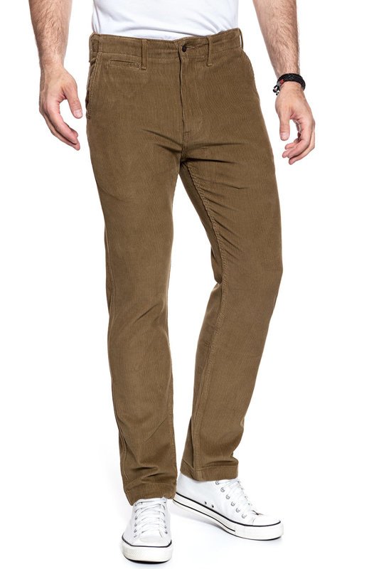 LEVI’S 502 REGULAR TAPER MĘSKIE SPODNIE SZTRUKSOWE SZTRUKS BROWN 521630008