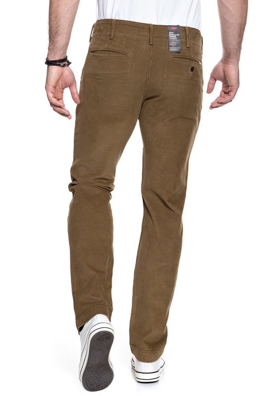 LEVI’S 502 REGULAR TAPER MĘSKIE SPODNIE SZTRUKSOWE SZTRUKS BROWN 521630008