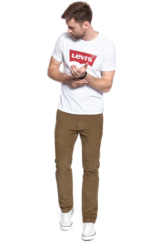 LEVI’S 502 REGULAR TAPER MĘSKIE SPODNIE SZTRUKSOWE SZTRUKS BROWN 521630008