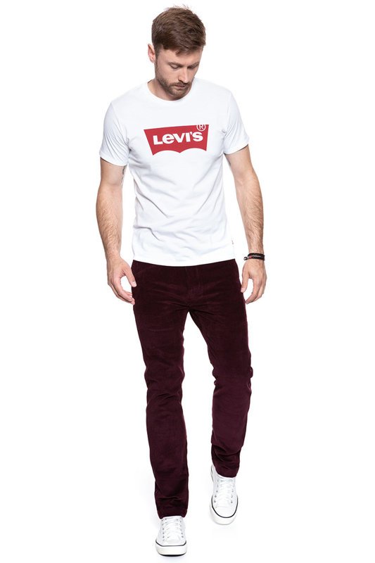 LEVI’S 502 REGULAR TAPER MĘSKIE SPODNIE SZTRUKSOWE SZTRUKS RED 521630010