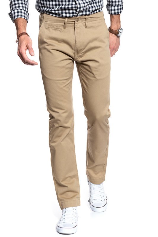 LEVI’S 502 TRUE CHINO MĘSKIE SPODNIE MATERIAŁOWE CHINO BEIGE 521630000