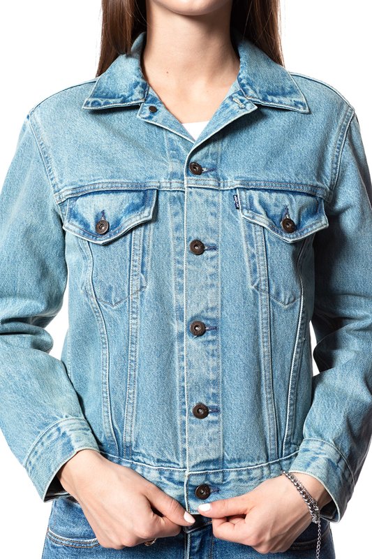 LEVI’S JAPAN BOYFRIEND TRUCKER JACKET DAMSKA KURTKA JEANSOWA JEANS DŻINSOWA BLUE 275500018