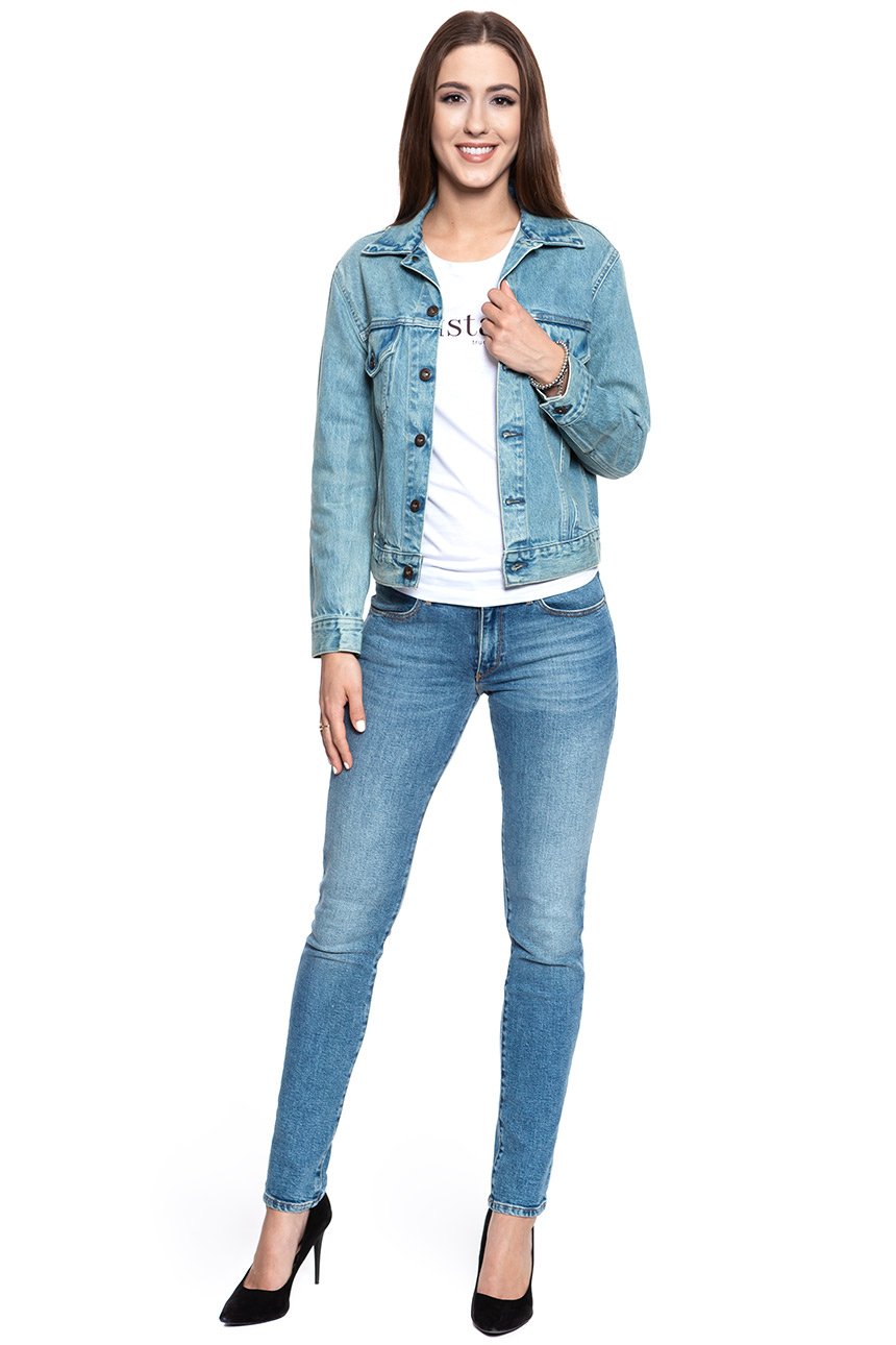 LEVI’S JAPAN BOYFRIEND TRUCKER JACKET DAMSKA KURTKA JEANSOWA JEANS DŻINSOWA BLUE 275500018