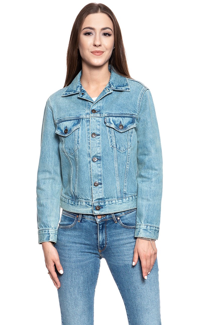 LEVI’S JAPAN BOYFRIEND TRUCKER JACKET DAMSKA KURTKA JEANSOWA JEANS DŻINSOWA BLUE 275500018