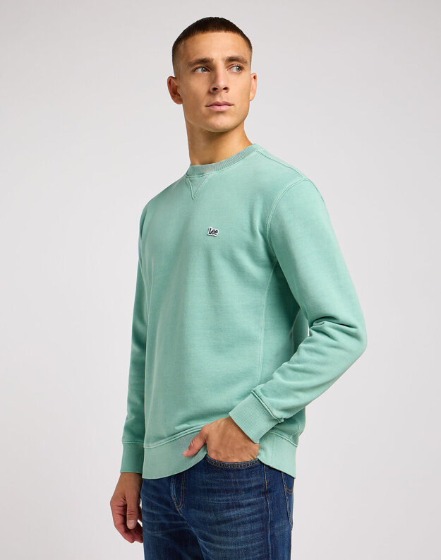 MĘSKA BLUZA NIEROZPINANA PLAIN CREW SWS INTUITION GREY 112349100