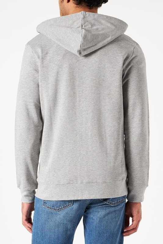 MĘSKA BLUZA WRANGLER ZIP THRU HOODIE MID GREY MEL W6X3HYX37