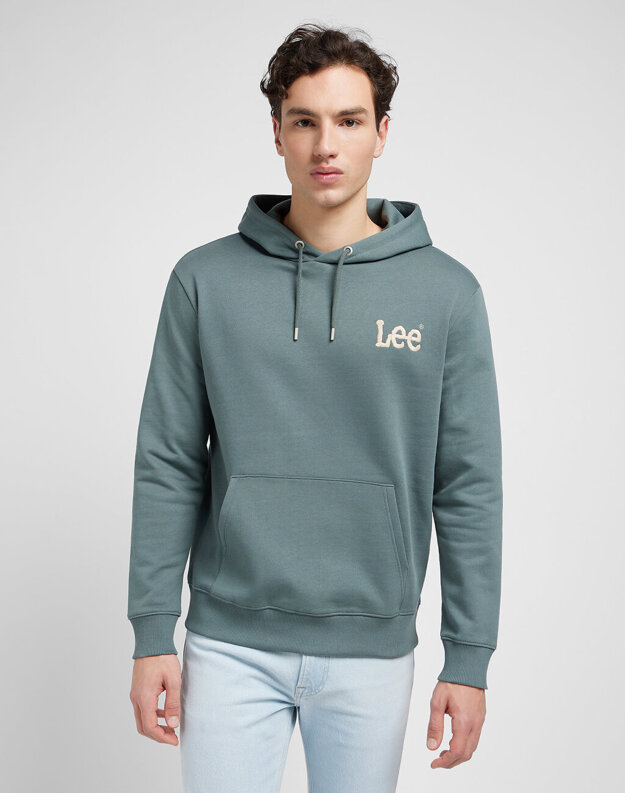 MĘSKA BLUZA Z KAPTUREM LEE CORE HOODIE SUMMIT 112351146