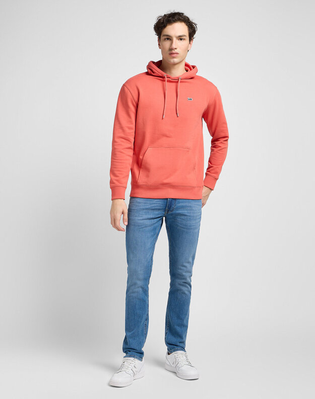 MĘSKA BLUZA Z KAPTUREM LEE PLAIN HOODIE POPPY 112353275