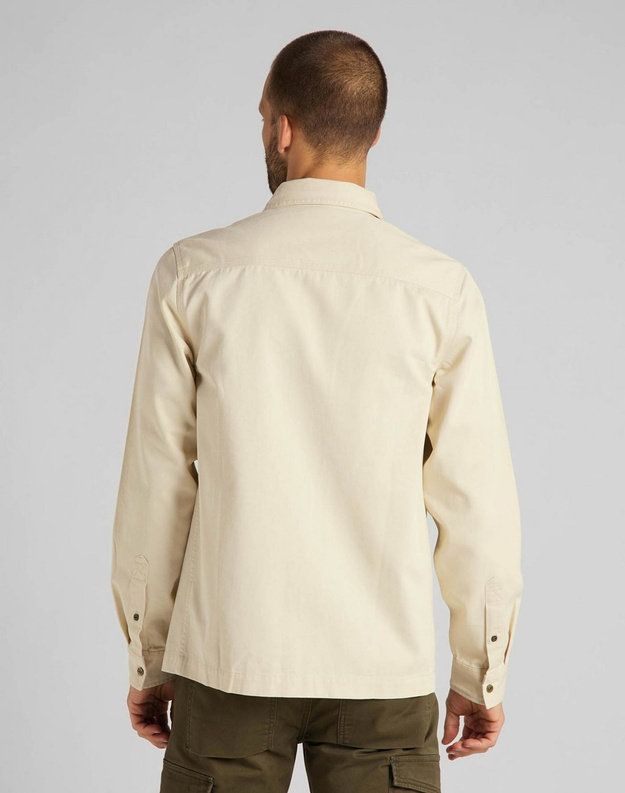 MĘSKA KOSZULA LEE MILITARY WORKER SHIRT REGULAR FIT BLEACHED SAND L66CTHOC