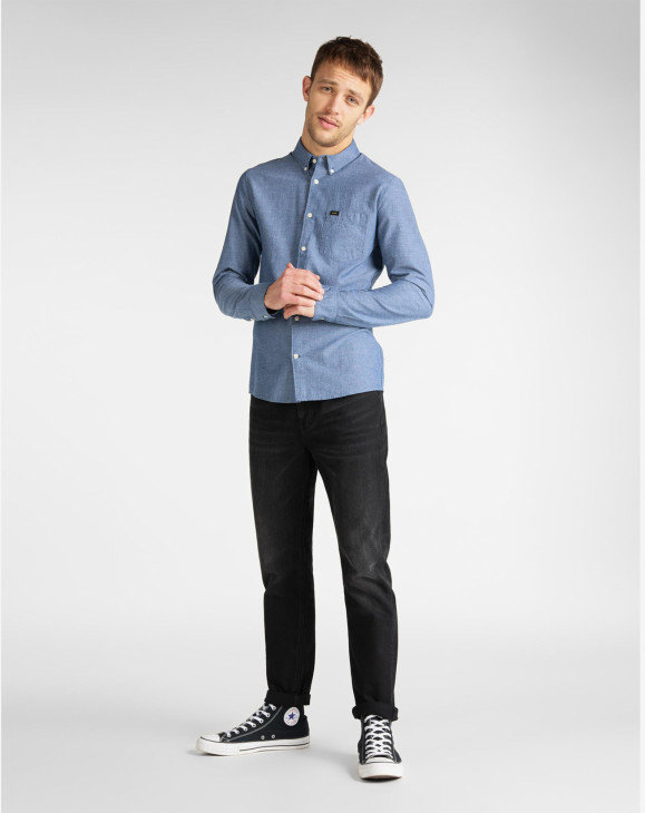 MĘSKA KOSZULA MATERIAŁOWA LEE SLIM BUTTON DOWN L66XDDLR