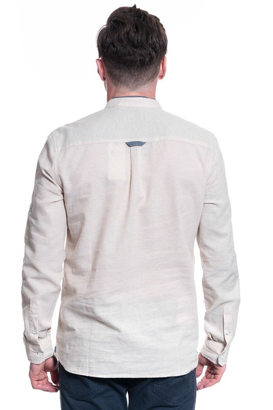 MĘSKA KOSZULA MATERIAŁOWA MUSTANG CASPER LINEN SHIRT 1009583 4014