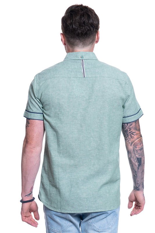 MĘSKA KOSZULA MATERIAŁOWA MUSTANG CHRIS LINEN SHIRT 1009579 6398