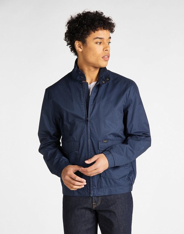 MĘSKA KURTKA PRZEJŚCIOWA LEE HARRINGTON JACKET REGULAR NAVY L88TCR35