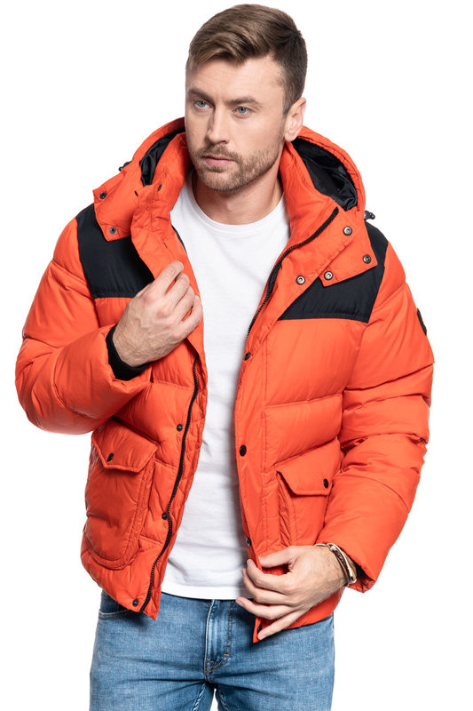 MĘSKA KURTKA ZIMOWA LEE PUFFER JACKET POINCIANA L86NSZOL