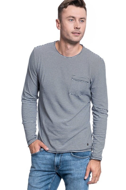 MĘSKI LONGSLEEVE MUSTANG ADRIAN C STRIPED FineStripe 1007860 11397