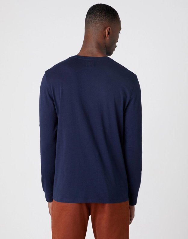 MĘSKI LONGSLEEVE WRANGLER LS MODERN AMERICANA NAVY W7G0D3114