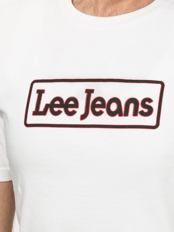 MĘSKI T-SHIRT LEE LEE JEANS TEE BRIGHT WHITE L65LFELJ