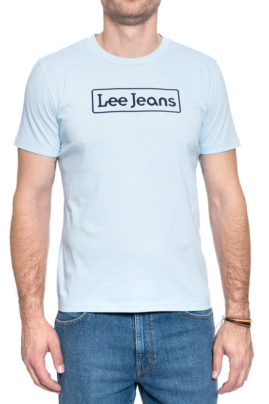 MĘSKI T-SHIRT LEE LEE JEANS TEE SKY BLUE L65LFENR