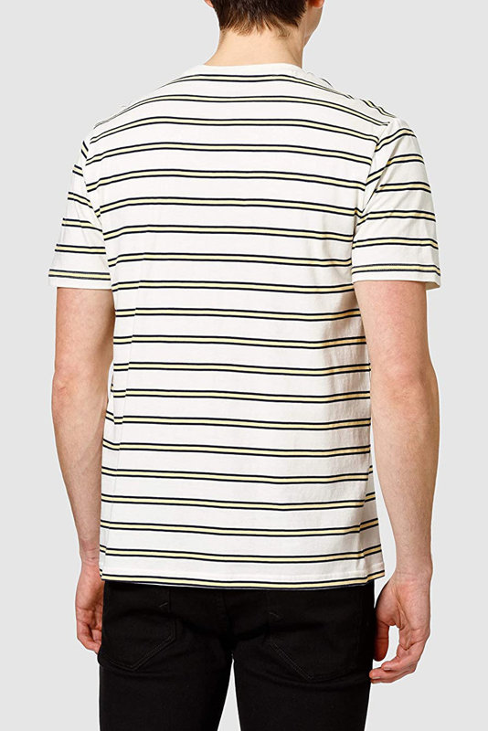 MĘSKI T-SHIRT LEE STRIPE TEE GOLDEN HAZE L64FFDAY