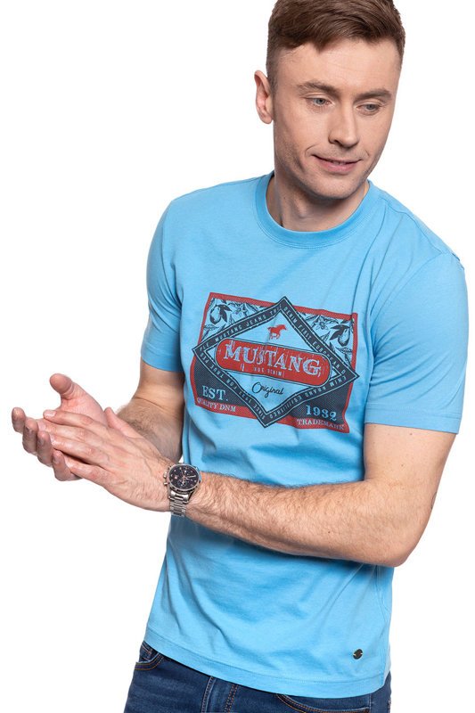 MĘSKI T-SHIRT MUSTANG ALEX C PRINT 1009504 5094