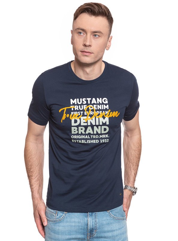 MĘSKI T-SHIRT MUSTANG ALEX C PRINT 1009917 4136