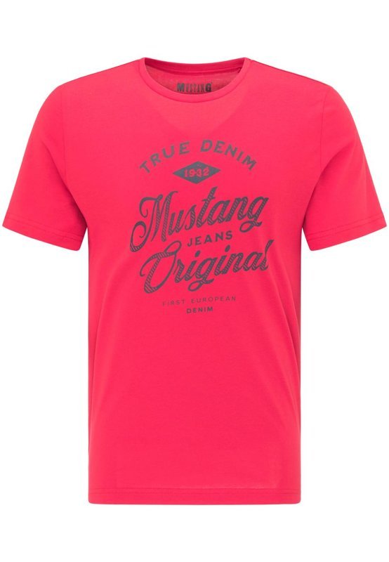 MĘSKI T-SHIRT MUSTANG ALEX C PRINT TANGO RED 1009039 7202