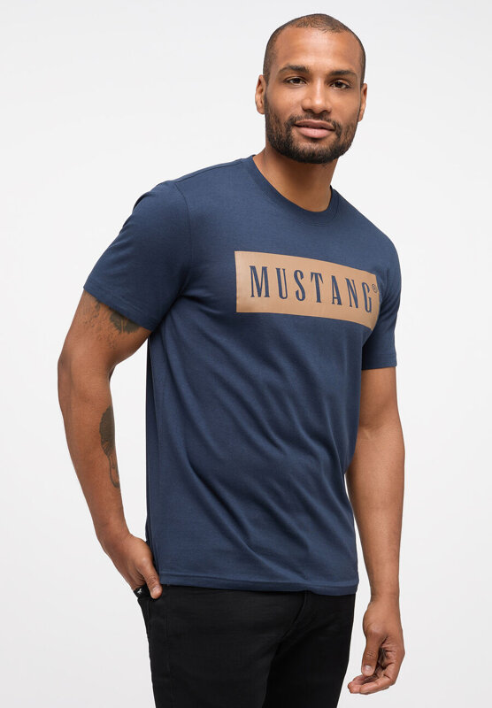 MĘSKI T-SHIRT MUSTANG ALEX C PRINT TOTAL ECLIPSE 1014101 5226