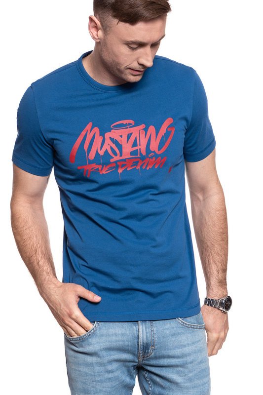 MĘSKI T-SHIRT MUSTANG Alex C Print 1009007 5235