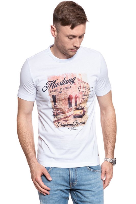 MĘSKI T-SHIRT MUSTANG Alex C Print 1009049 2045