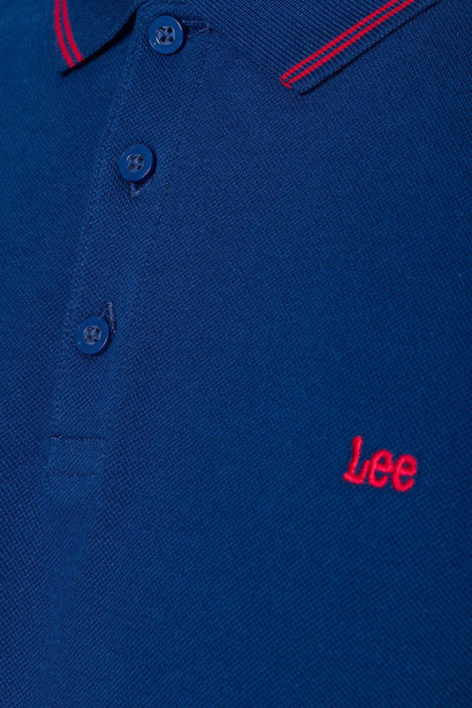 MĘSKIE POLO LEE PIQUE POLO WASHED BLUE L63XFHLR