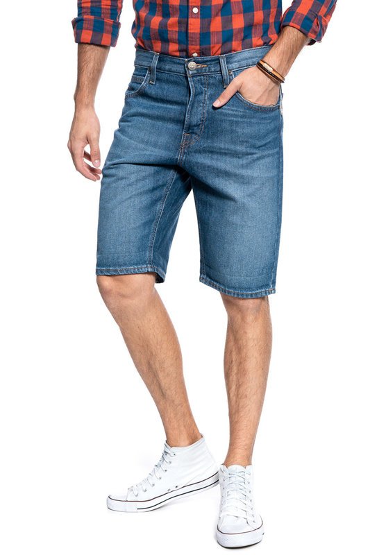 MĘSKIE SPODENKI JEANSOWE LEE 5 POCKET SHORT RIGID MID L73ELJWG