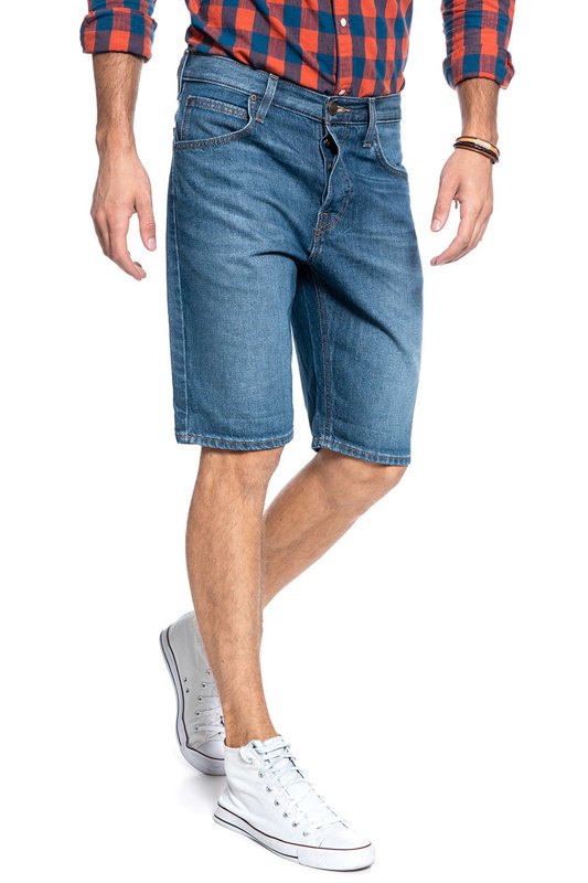 MĘSKIE SPODENKI JEANSOWE LEE 5 POCKET SHORT RIGID MID L73ELJWG