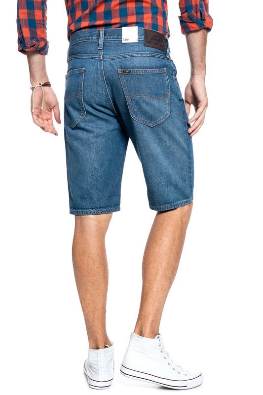 MĘSKIE SPODENKI JEANSOWE LEE 5 POCKET SHORT RIGID MID L73ELJWG