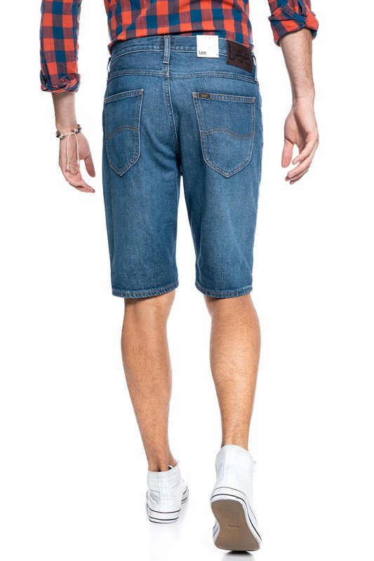 MĘSKIE SPODENKI JEANSOWE LEE 5 POCKET SHORT RIGID MID L73ELJWG