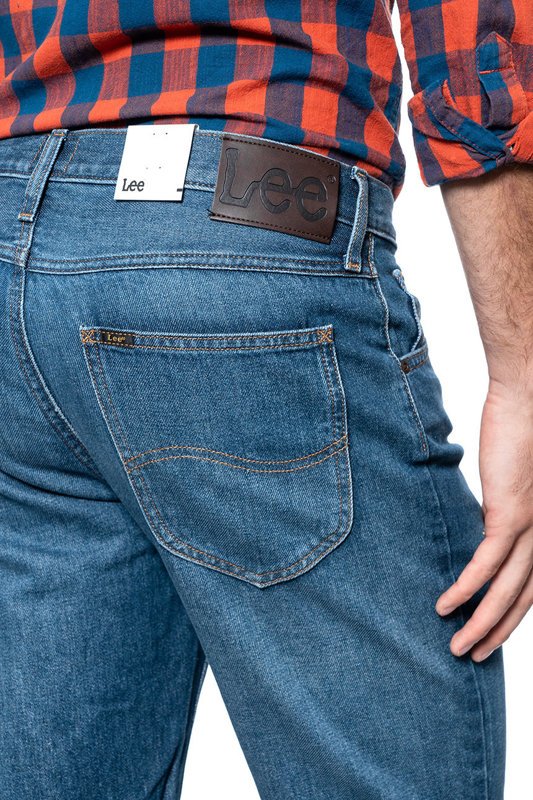 MĘSKIE SPODENKI JEANSOWE LEE 5 POCKET SHORT RIGID MID L73ELJWG