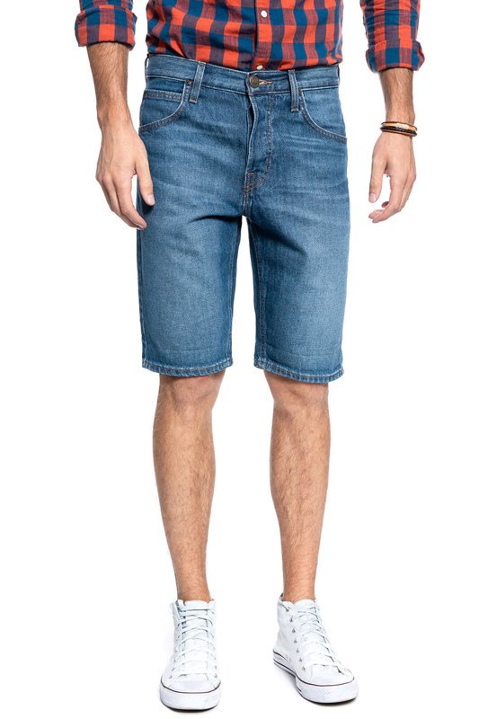 MĘSKIE SPODENKI JEANSOWE LEE 5 POCKET SHORT RIGID MID L73ELJWG