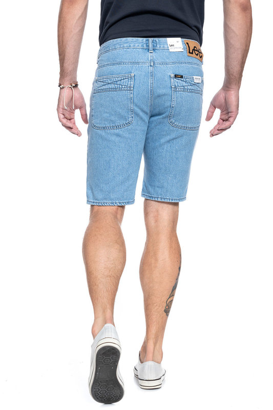 MĘSKIE SPODENKI JEANSOWE LEE PIPES TAPERED SHORTS TAC L73ZGGFB