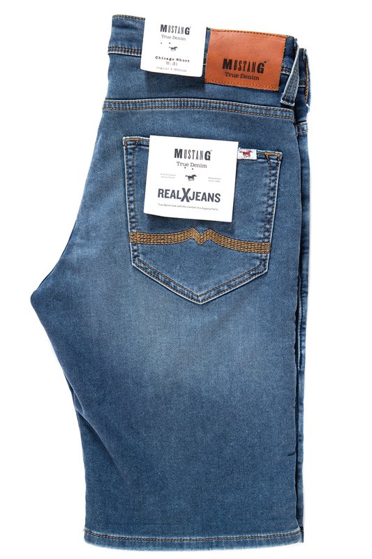 MĘSKIE SPODENKI MUSTANG Chicago Short DENIM BLUE 1007754 5000 883