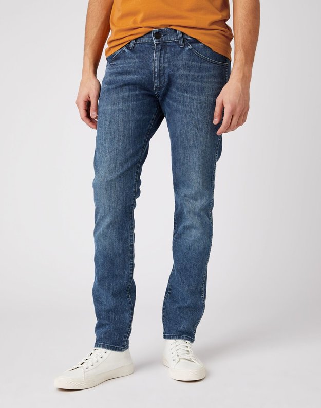 MĘSKIE SPODNIE JEANSOWE WRANGLER BRYSON DARK EROSION W14XX3664